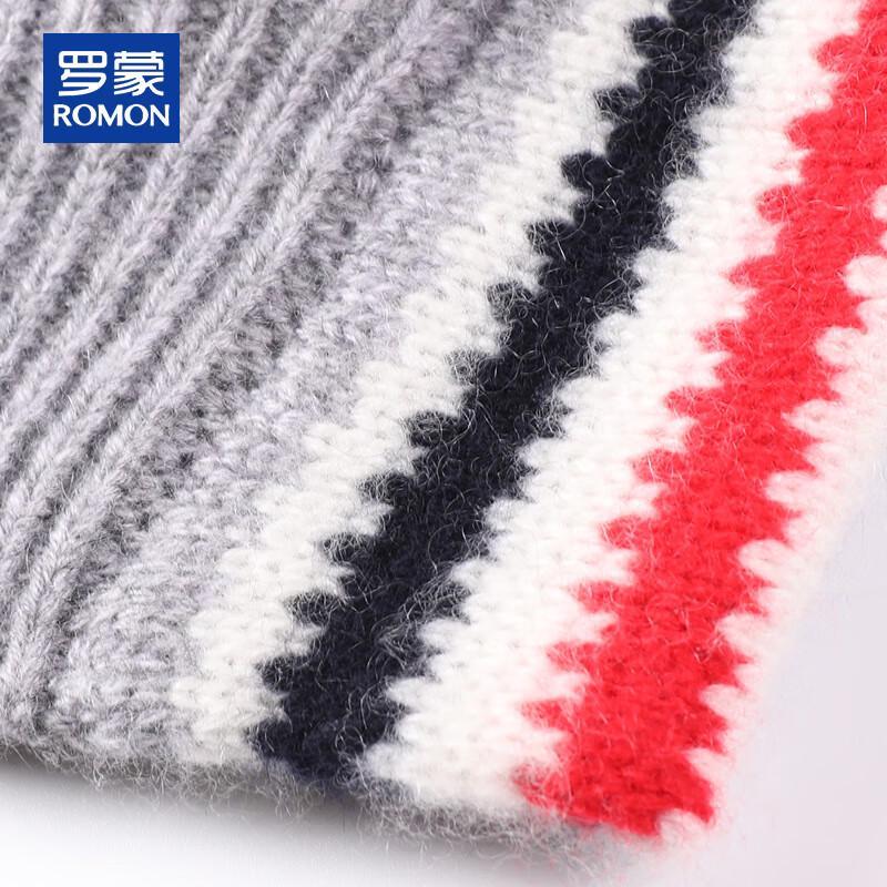 ROMON Мужской кардиган с V-образным вырезом из 100% чистого кашемира