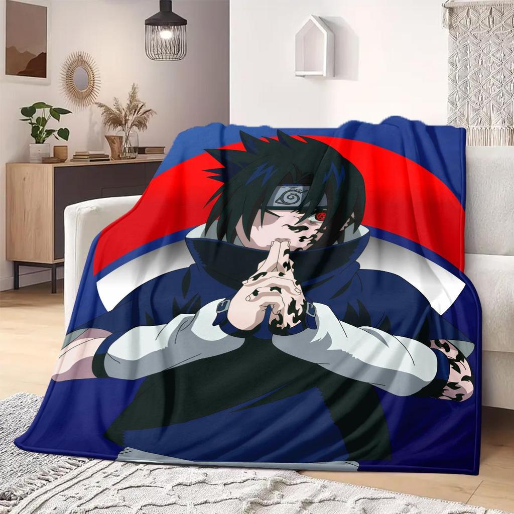 Naruto Anime Print Blanket Warm Comfortable Flannel Blanket Suitable for Bedrooms, Sofas, Beds, Chairs, Picnics, Travel
