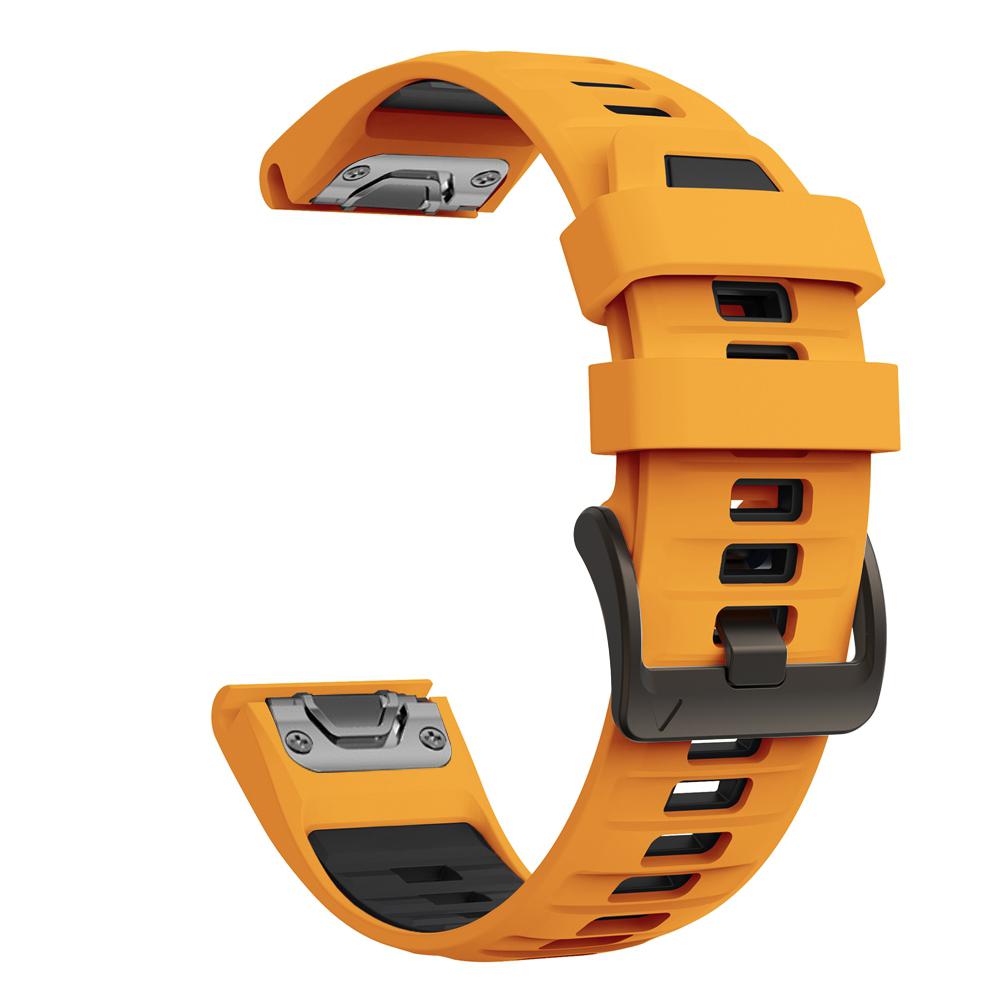 22 мм 26 мм Ремешок для часов Двухцветный силиконовый для Garmin Fenix 8 Pro 8 7X 7Pro 6/Enduro 3/Instinct 2X/Tactix 8 Смарт-часов Ремешки для часов