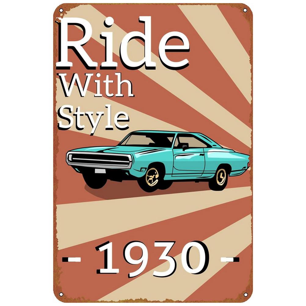 Автомобильные металлические жестяные знаки, классические автомобили, настенные украшения, таблички, винтажные художественные постеры, картины из железа для Man Cave, дома, кафе, сада, клуба, бара