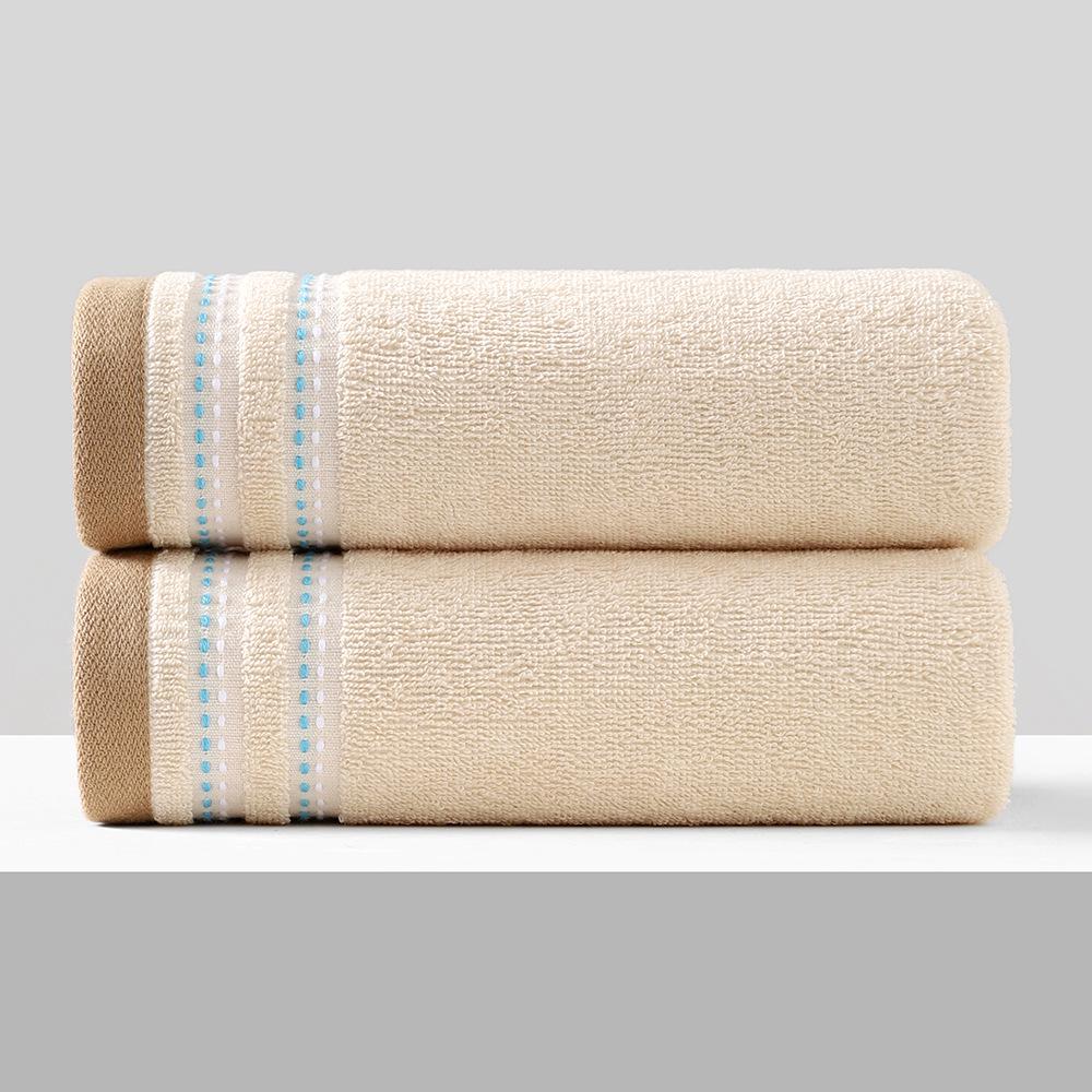 Гаоян Толстое Мягкое Водопоглощающее Полотенце из Чистого Хлопка, Однотонное, Взрослая Салфетка для Лица