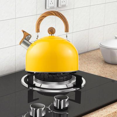 Чайник со свистком и складной деревянной ручкой, кухонная утварь 2,5 л, для плиты