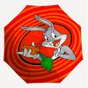 1pc Bugs Bunny carrot Automatic Open/Close Umbrella Compact Folding Umbrella with 8-Rib Shaft lightweight esign, for Women/Men1148A