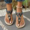 2026 Bohemia Style Flats Sandals Women Summer Slip On Clip Toe Beach Sandles Woman Lightweight Plus Size 43 Gladiator Sandalias