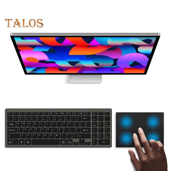 Беспроводной тачпад с поддержкой Bluetooth, ультратонкий, с управлением жестами, компактный дизайн, портативный многофункциональный тачпад для ноутбука или планшета