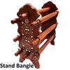 Wooden Bangle Stand, Bangle Organizer with 6 Rod, Bangle Holder - Gift Items Size - LxBxH - 13x5x12 Inches