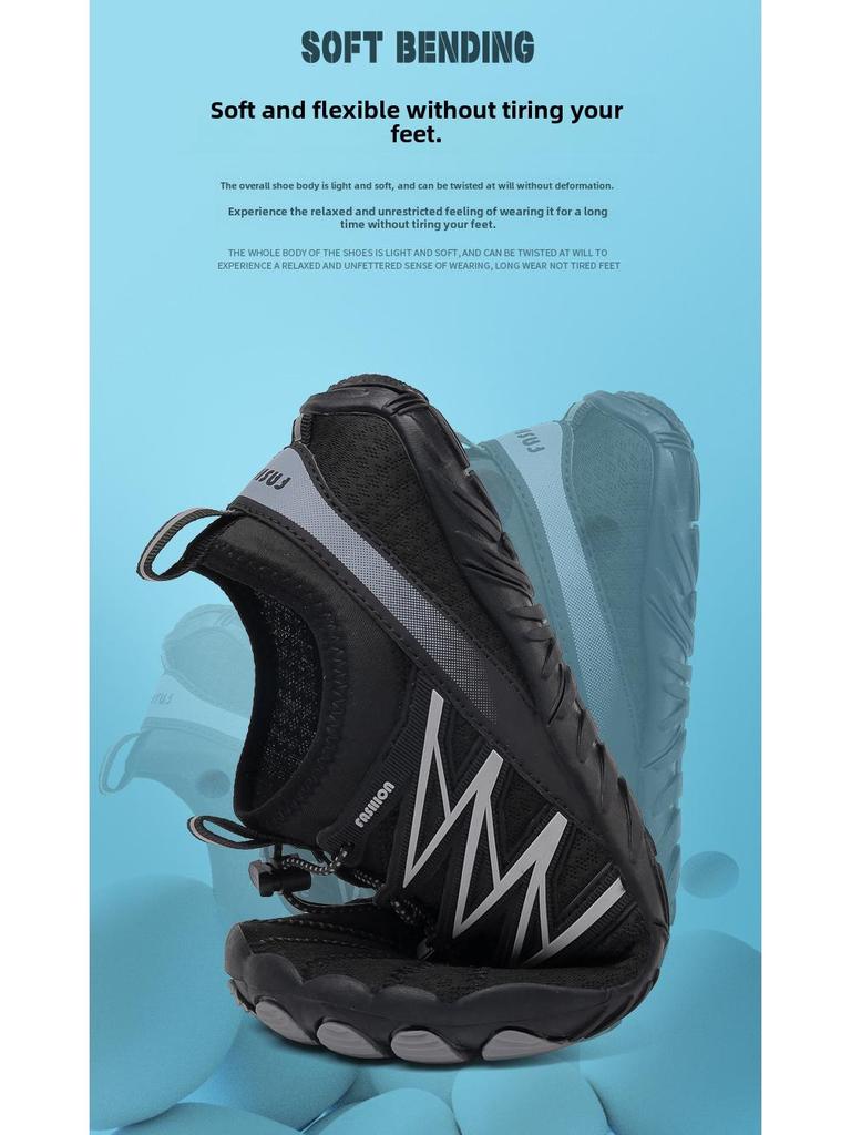 Обувь для плавания на открытом воздухе большого размера для мужчин и женщин - Летняя пляжная и речная обувь для заброда и отдыха на пять пальцев