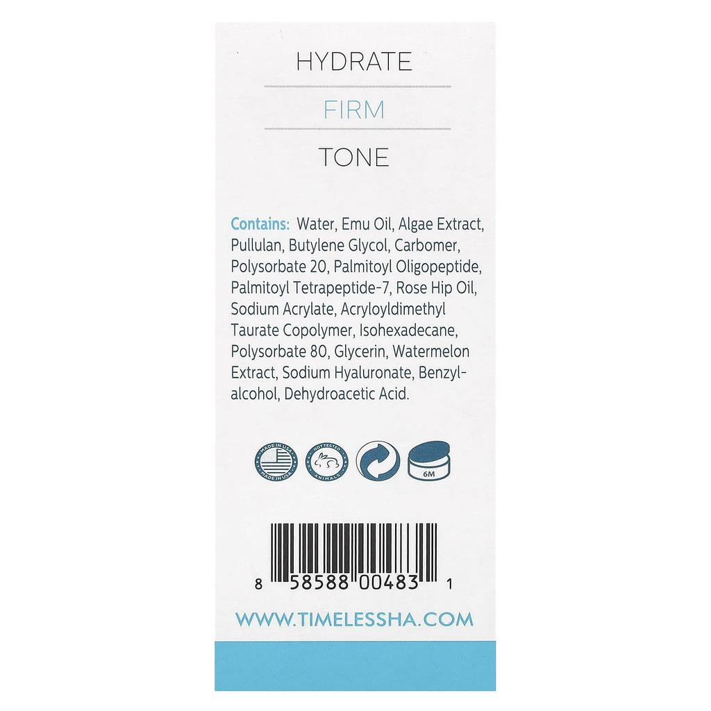 Timeless Skin Care, Hydrating Eye Cream, 0.5 Fl Oz (15 Ml)