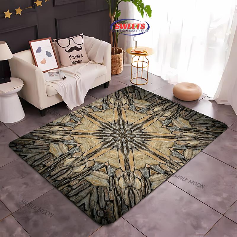 Винтажный ковер из искусственного камня с цветочным узором. Новинка! Ковер для гостиных, спален, дивана, офисных зон, прочные, машинная стирка