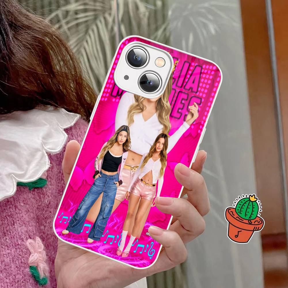 Emilia Mernes Mp3 Phone Case Tempered Glass For iphone 14 13 12 11 Pro Mini XS MAX 14Plus X XS XR Fundas