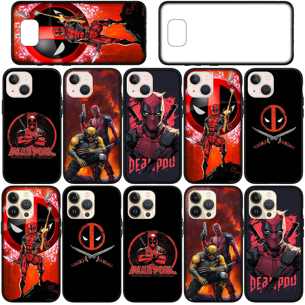 Cover for iPhone 17 16 15 Xiaomi Poco Redmi Note 14 13 12 11 Pro Max 9 16e Samsung Galaxy S25 S24 OPPO Huawei Wolverine Superhero Deadpool Phone Case
