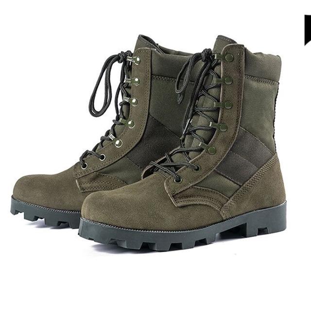 Male Outdoor Training Combat Military Boots Spring Autumn Men Jungle Hiking Sports Climbing Camping Breathable Camo Desert Shoes