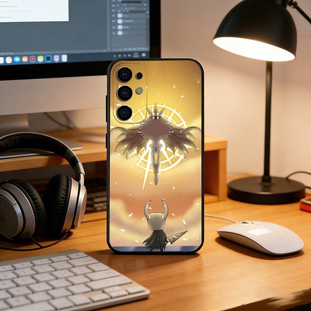 Чехол для телефона H-Hollow K-Knight Черный силиконовый Мягкий Для Samsung S25,S24,S21,S22,S23,S30,Ultra,S20,Plus,Fe,Lite