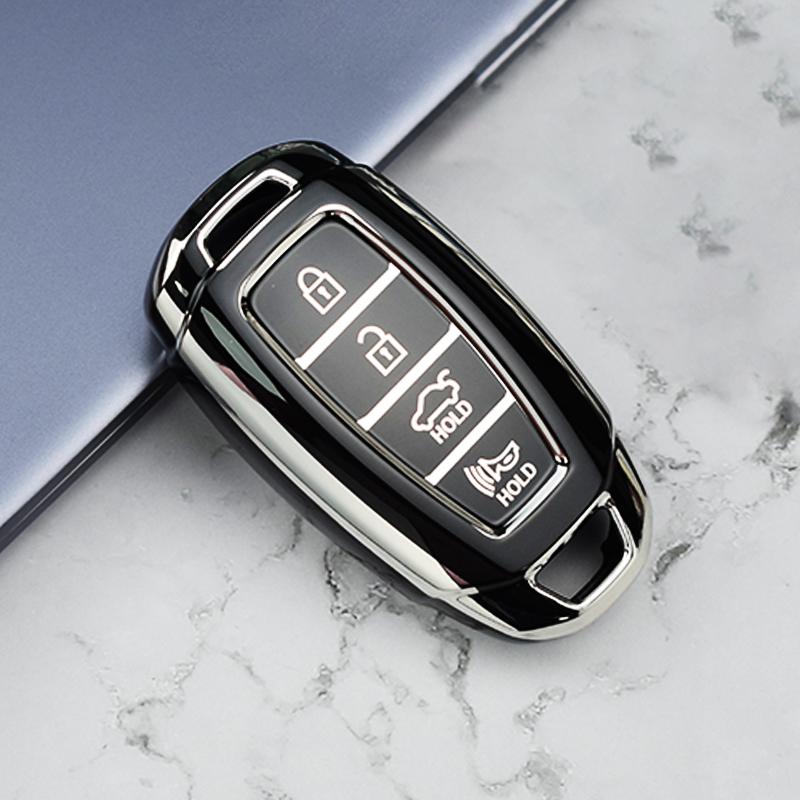3/4/5 Buttons Car Key Case Cover Shell Fob For Hyundai I30 Ix35 KONA Encino Solaris Azera Grandeur Ig Accent Santa Fe Palisade