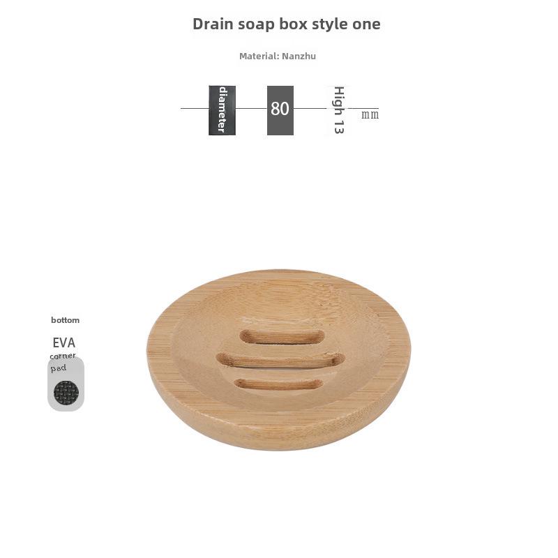 Подставка для мыла в ванной с гравировкой логотипа из бамбука - ящик для хранения сливного отверстия дома