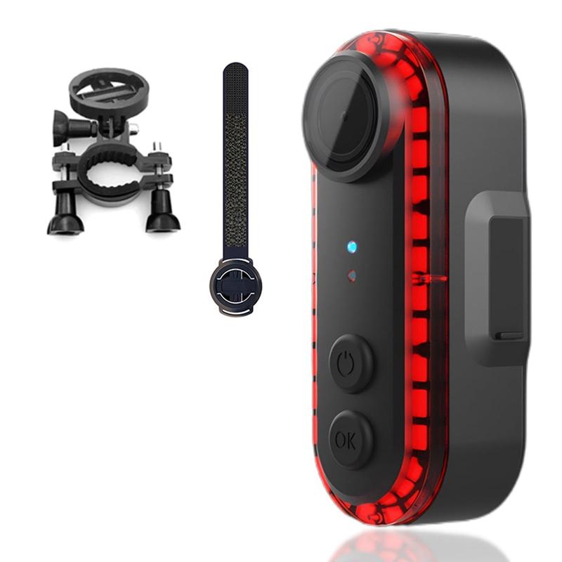 New Bicycle Rear Light with Integrated Camera,3500mAh, 5-7H Continuous Recording, Safety Gear for Road and Urban Cyclists