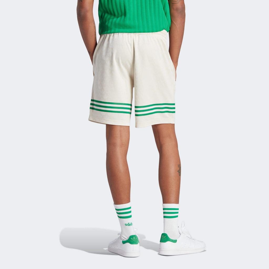 Adidas Оригинальные шорты SS23 Adicolor 70s Retro Series с принтом логотипа и цветными блоками, мужские шорты бежевого цвета IP6974