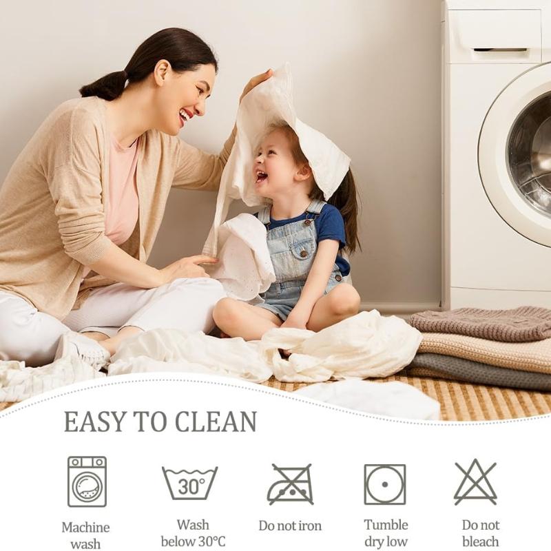 Waterproof Mattress Fitted Bed Sheet with TPU Backing, Stretchy Deep Pocket Bed Cover, Anti-Slip Washable Mattress Protector for Bedroom Use