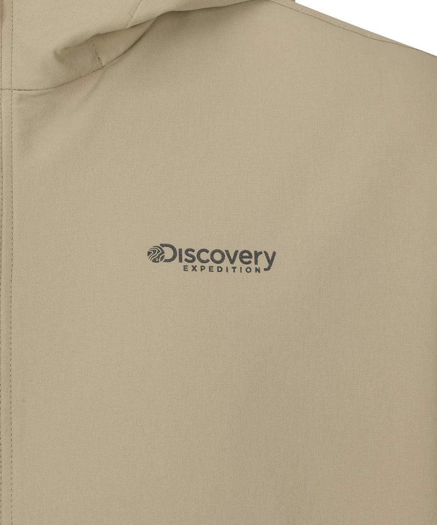 Мужская тканая тренировочная куртка с капюшоном Discovery Expedition Prevona (бежевый)