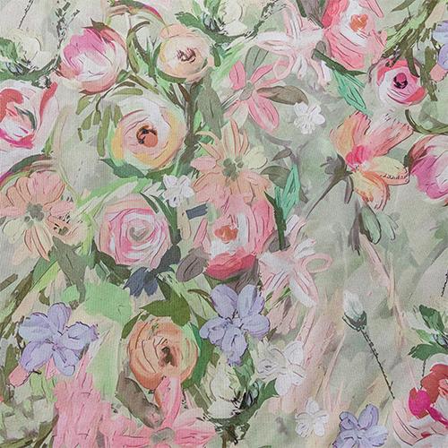 1PC NAPEARL European Pastoral Style Oil Painting Rose Print Curtain Full Blackout Curtains for Bedroom Living Room Balcony Window for Home Decor