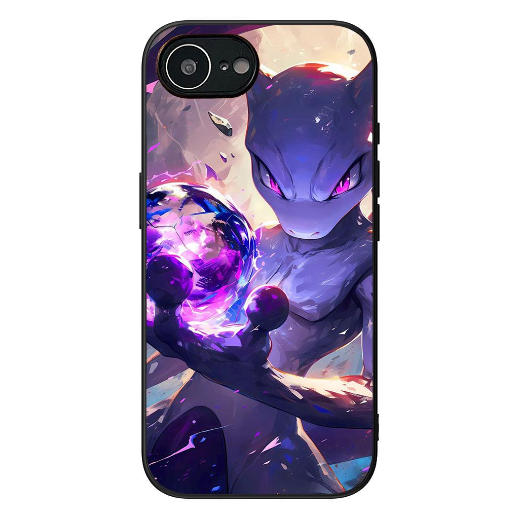 Cover for Apple iPhone 17 16 11 Pro XS Max XR 6 7 8 Plus 16E SE 2020 Air 5 SE2 Phone Case Mewtwo P-Pokemons Mew P-Pikachus
