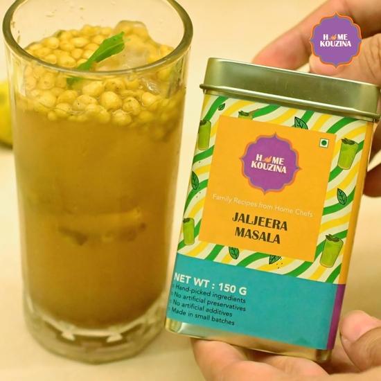 Home Kouzina Summer Refresher Combo – 3 x 150g | Chaas Masala, Jaljeera Powder | Instant Drink Mixes | Digestive, Tangy Indian Summer Coolers