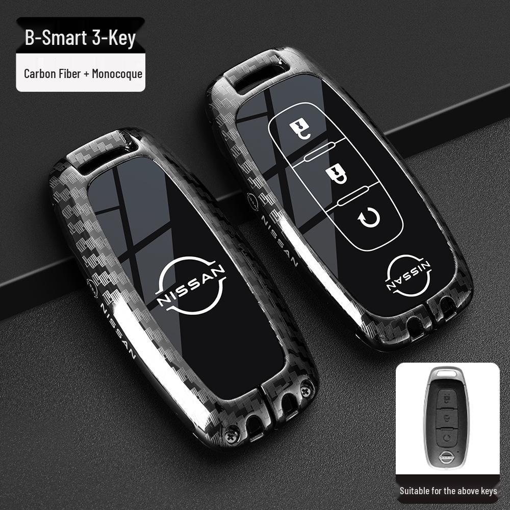 Чехол для ключей Nissan: Подходит для новых моделей Sylphy, Teana, Tiida, Qashqai, X-Trail, Bluebird, В комплекте брелок для мужчин