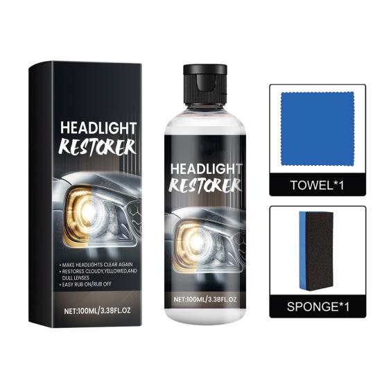 Автомобильный восстанавливающий состав для фар Жидкость для ремонта автомобильных фар Долговечная защита Простой в применении набор для полировки фар
