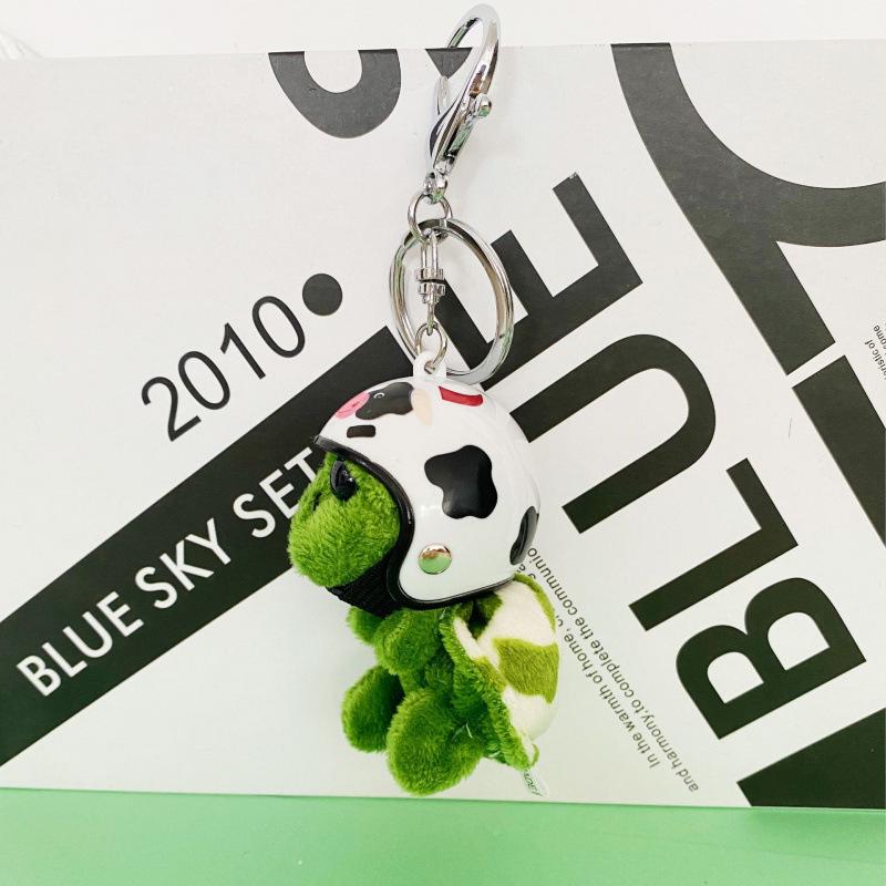 Turtle Island Cartoon Turtle Keychain: Plush Pendant & Bag Charm Doll