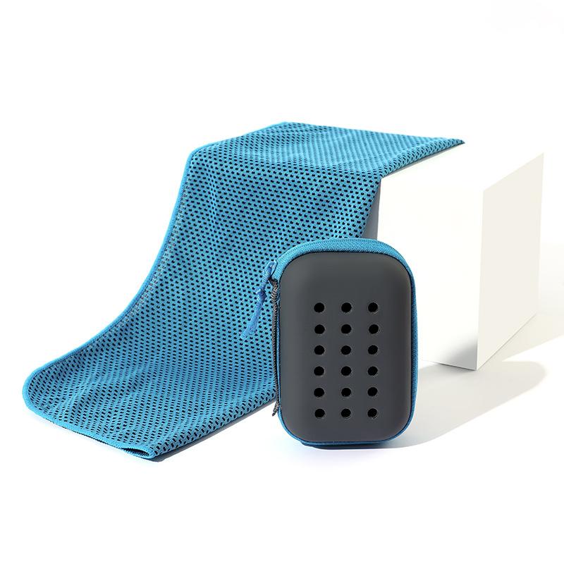 Quick Drying Towel Soft Breathable Towel with Storage Box Sports Running Yoga Gym Club