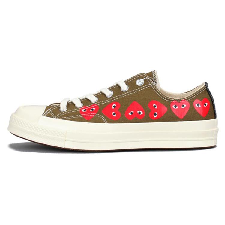 Converse Comme des Garcons Play x Converse Chuck 70 Низкие Много Сердечек 162976C