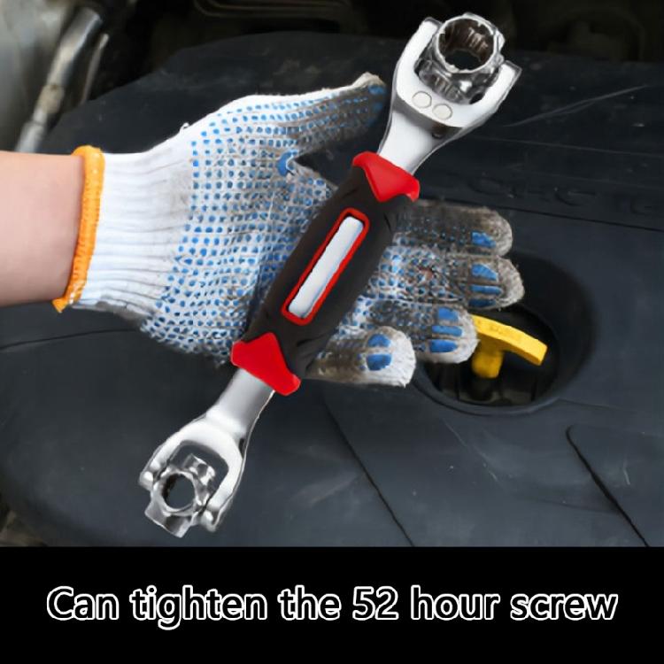 Industrial 52 in 1 Magnetic Socket Wrench Metal Construction Double Head Wrench for Professional Technicians