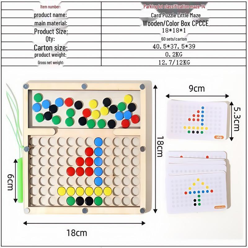 Магнитный лабиринт Парковка и игра с алфавитом для правописания и распознавания