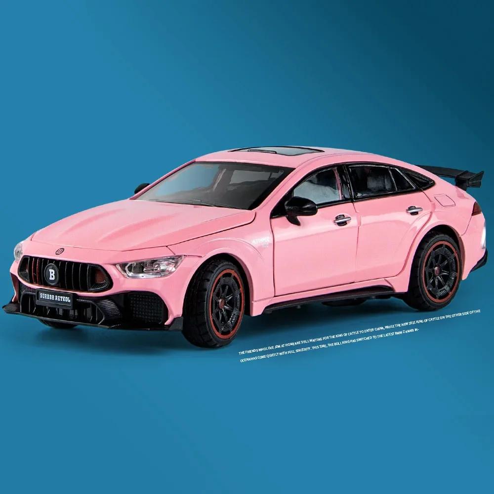 1:24 Металлическая имитация Brabus 900 AMG GT63 Коллекция игрушечных моделей автомобилей из сплава Автомобильные украшения 6 Складные боковые зеркала с открытой дверью