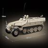 714 деталей WW2 Бронированный SD.KF5.251 Полугусеничная Легкая Бронированная Машина Солдат MOC Модель Строительные Блоки Кирпичи Игрушки без коробкиДля Детей