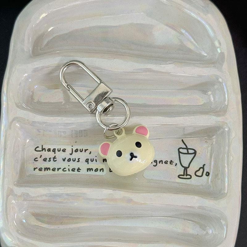 Kawaii Rilakkuma Keychain Japanese Anime Cartoon Pendant Simplicity Bag Mobile Phone Decoration Couple Accessories