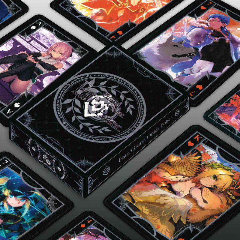 54 шт. Игровые Карты Fate / Grand Order Аниме Периферийные Карты Сабер Изображение Покер Мультяшные Игрушки Коллекция Подарок