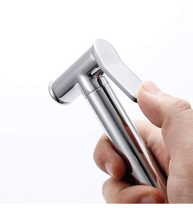 Handheld Brass Bidet Sprayer with Hose Italy Health Faucet Shattaf for Toilet & Cloth Diaper Washer