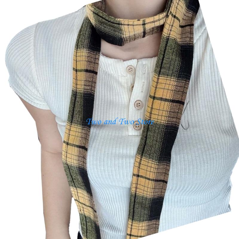 HX6F Long British Scarf Comfortable Wool Blend Winter Accessory