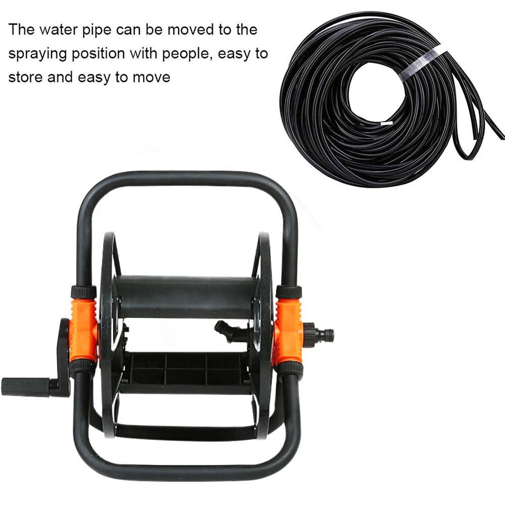 35 метров Водопроводная труба Автомобильный рулон Легко перемещаемая полка для хранения водопроводной трубы для садового шланга Катушка Веревка