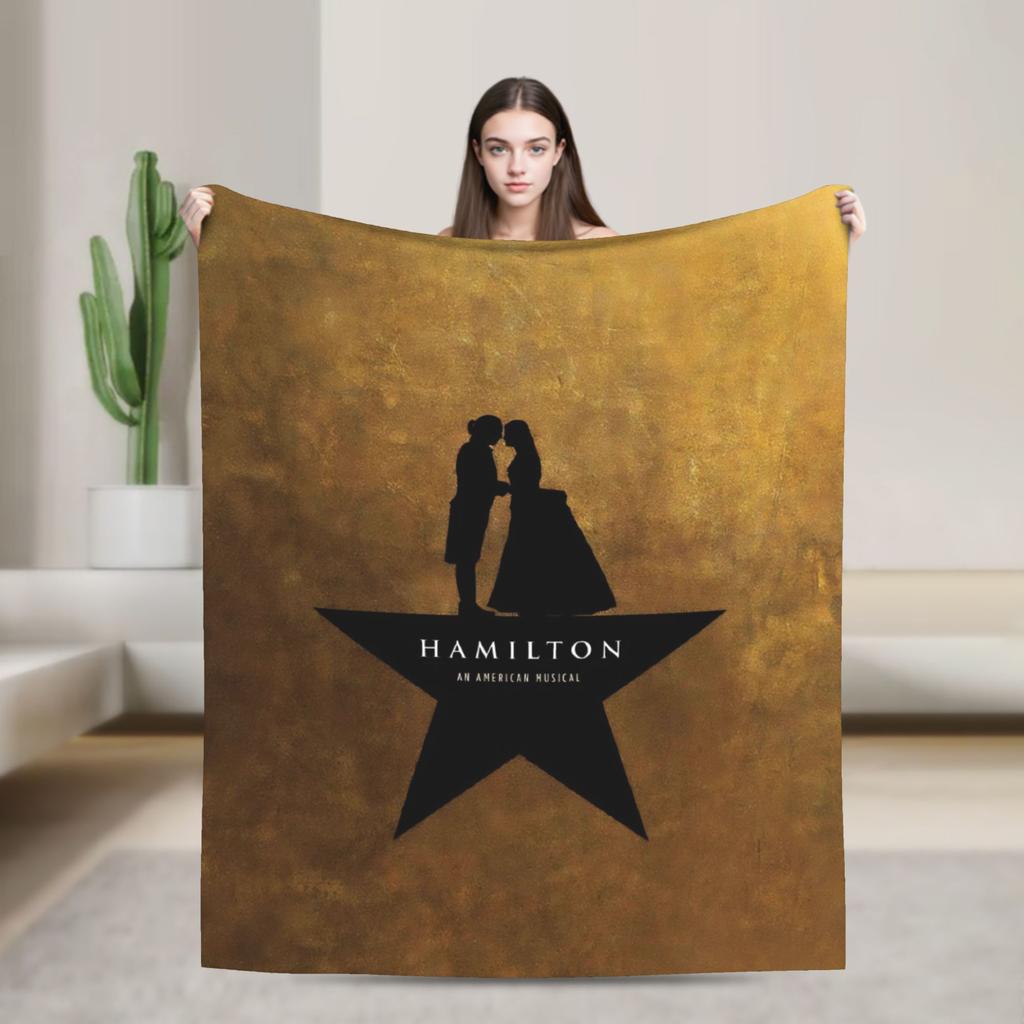 Hamiltons the Musical Theater Blanket Fleece Autumn Winter Historical Hip Hop Multi-function Ultra-Soft Throw Blankets Bedspread