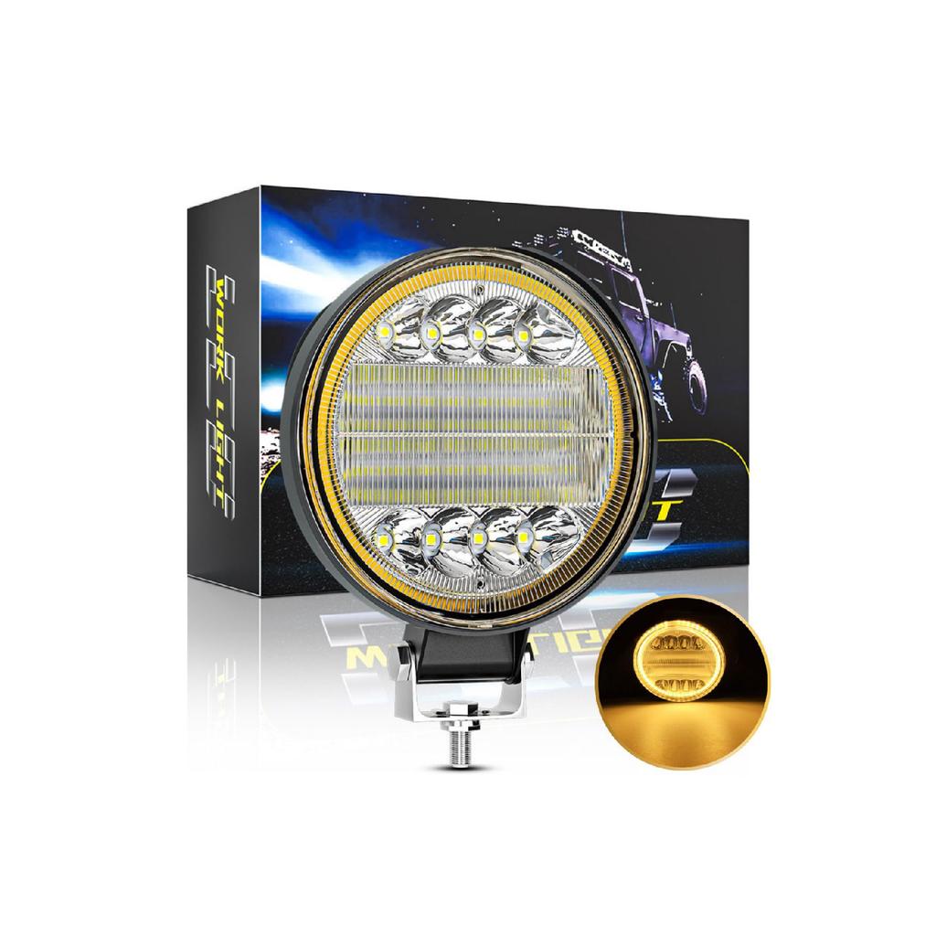 Внедорожное дневное время и противотуманная фара проектора Drl желто-белая круглая 4-дюймовая автоматическая рабочая лампа