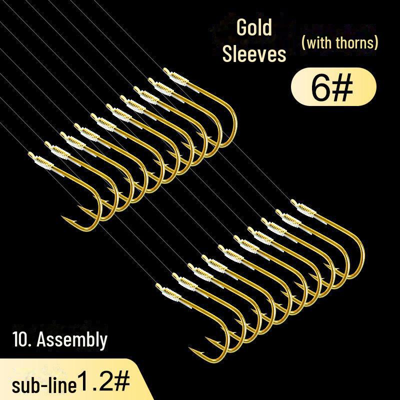 Комплект лески Gold Sleeve Anti-Tangle Double Hook для ловли карася