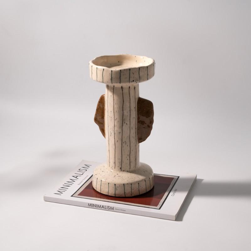 Modern Wabi-Sabi Resin Candle Holder Set Living Room Dining Decor Minimalist Home Accessories