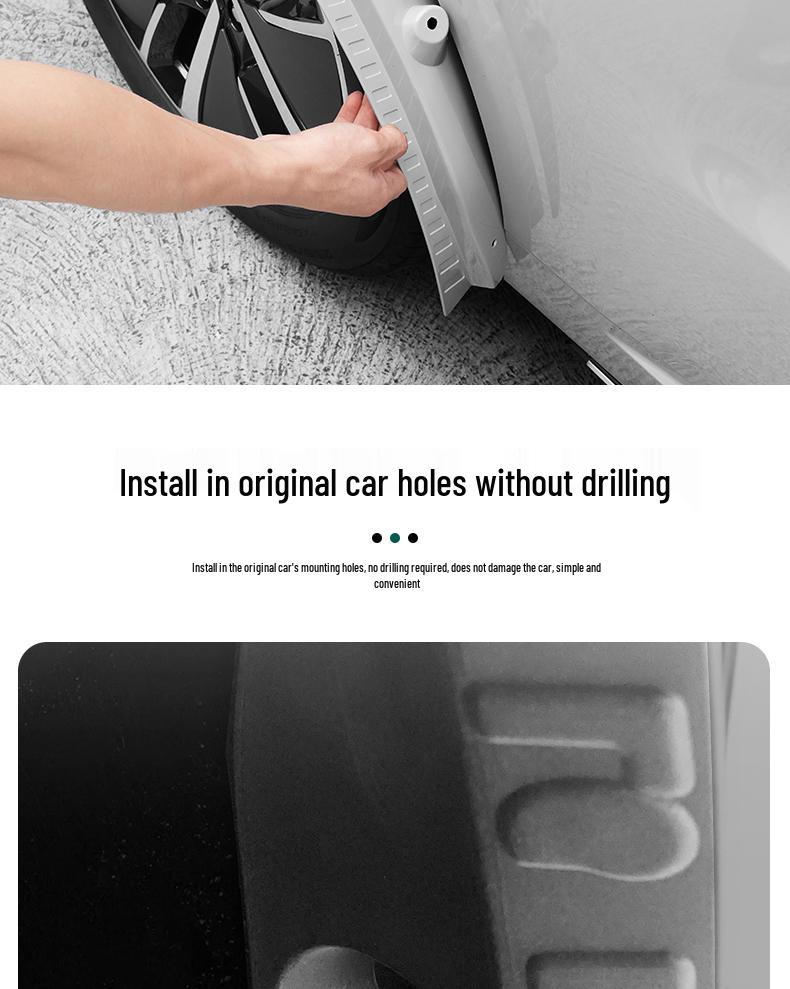 Ideal L6-L9 Fender Rear Wheel Liner, Original Car Color, No-Drill Modification Supplies