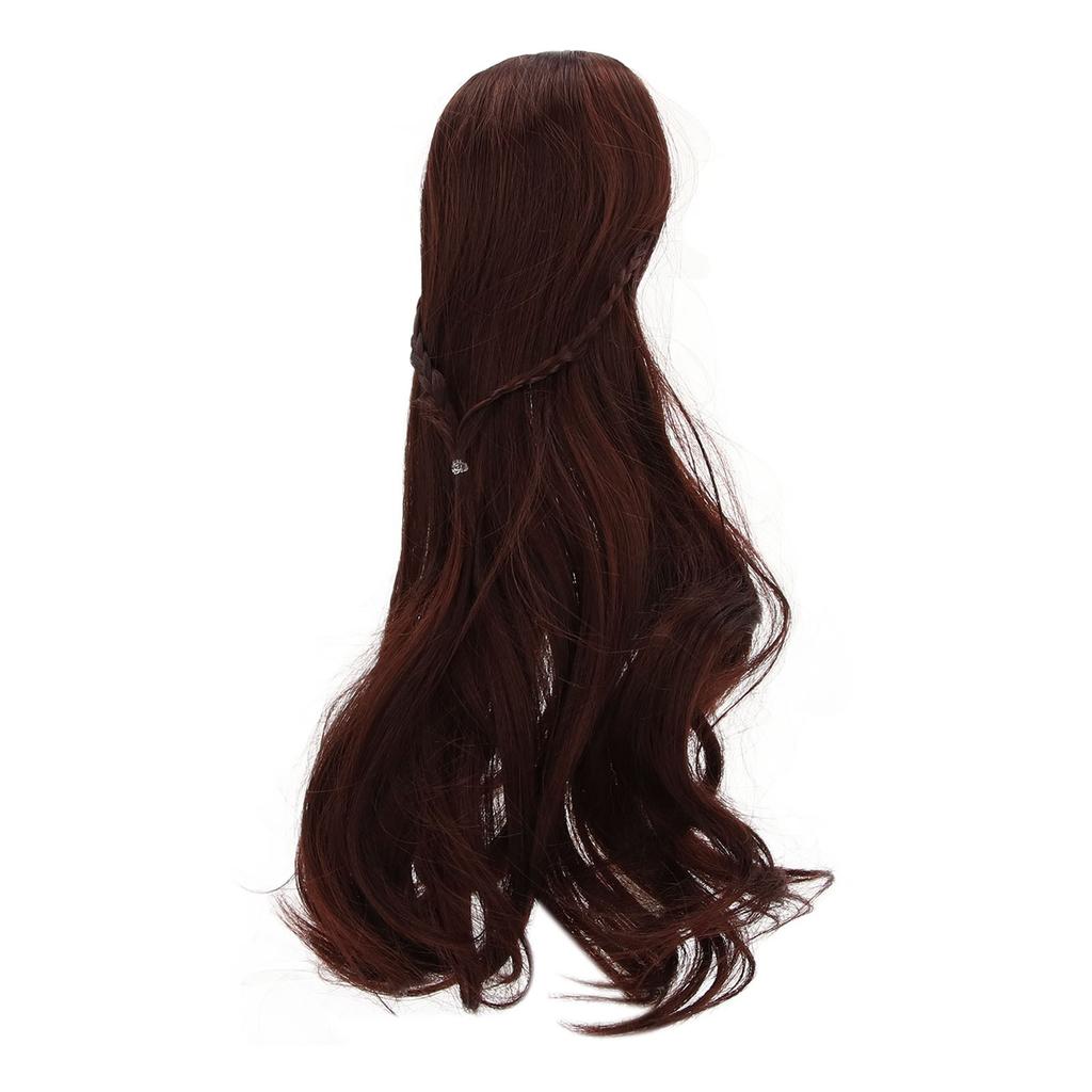 Doll Hair Wig Curly Style Neat Bangs DIY Cutting Soft Doll Supplies for 1 3 8 To 9in Head Circumference BJD Doll