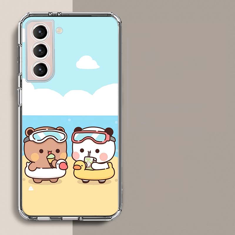 Милый чехол для телефона BuBu DuDu для Samsung A16 A26 A36 A56 A17 A15 A25 A35 A55 A14 A24 A34 A54 A04S A05S Galaxy Note 20 10 9 8 A9 A8
