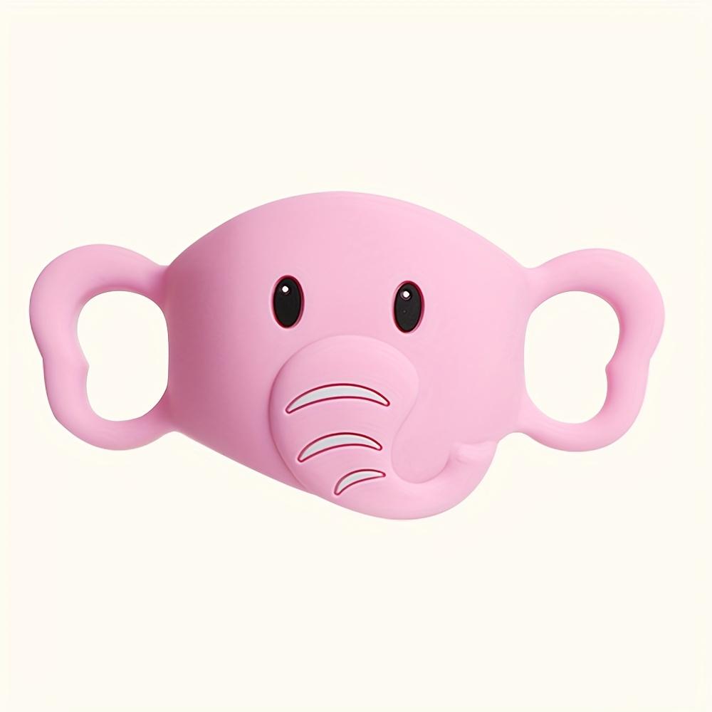 [Cute Elephant Bottle Cover] Cute Little Elephant Design Silicone Anti-Drop Cover|Durable & Stable Feeding Bottle Holder for Breast Pump or Sippy Cups