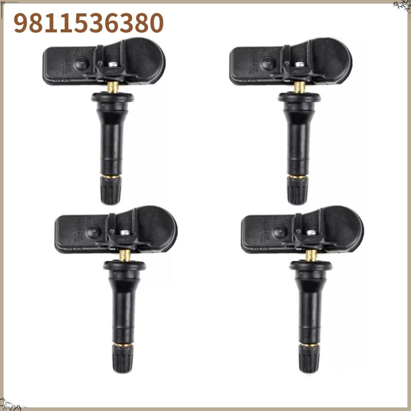 9811536380 4PCS FOR PEUGEOT 5008 508 ( 8) 2013 2014 2015 2016 2017 TPMS 433MHz TIRE PRESSURE SENSOR TPMS PEUGEO 9802003680