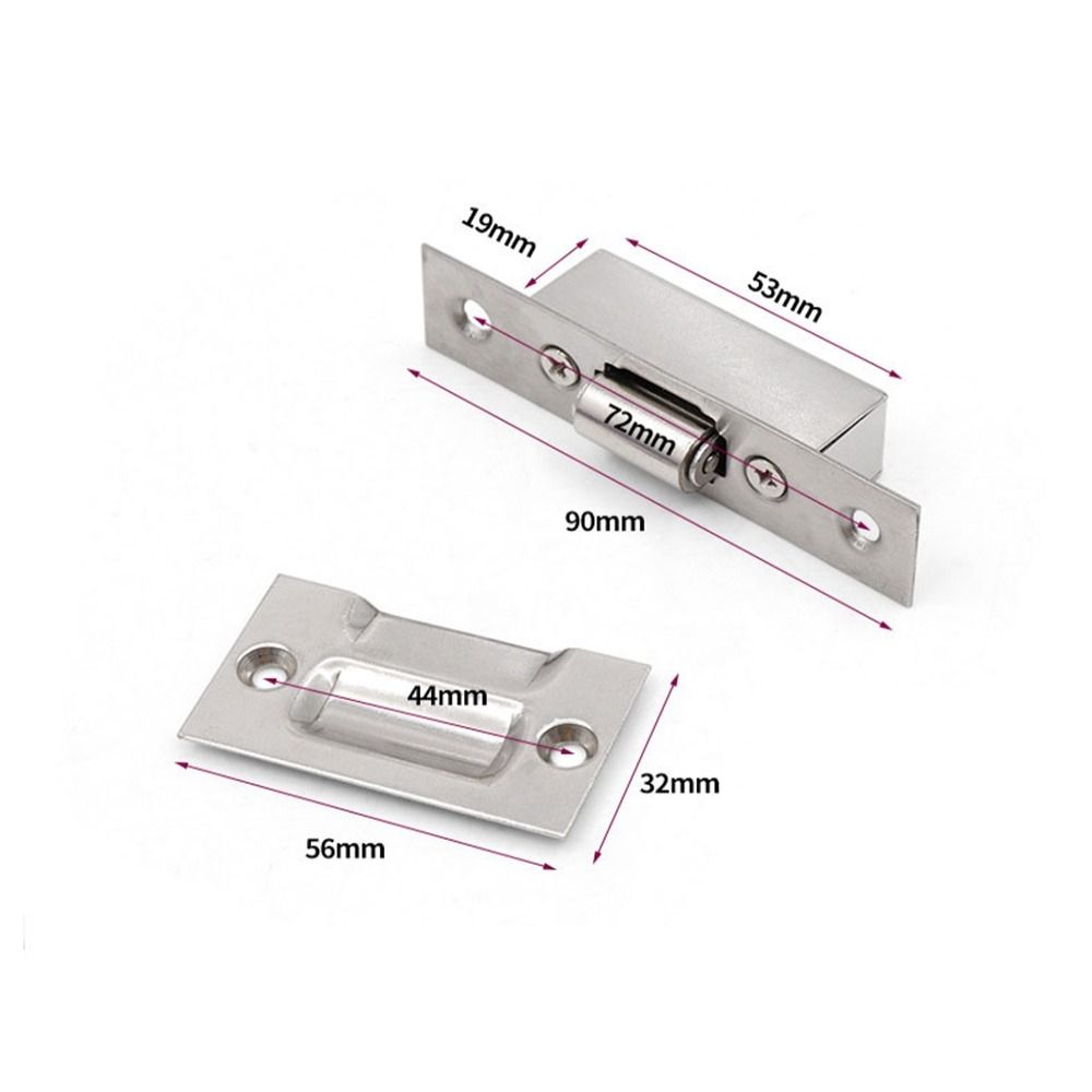Stainless Steel Door Latches Hidden Cabinet Roller New Door Stops Cupboard Cabinet